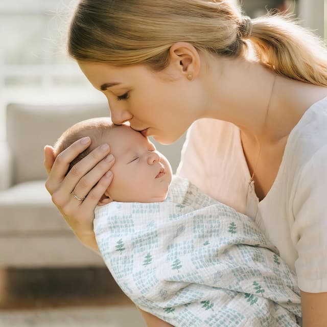 Thumbnail 1 de Blue Dinosaur Muslin Swaddle Blankets 38x40 inches