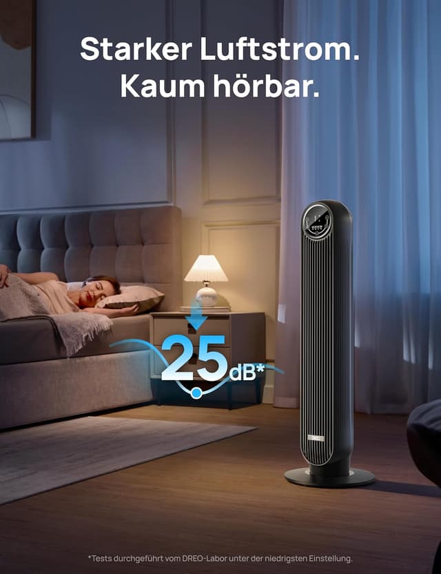 Detalle 2 de Dreo Nomad One Leiser Turmventilator 10 m 🌀