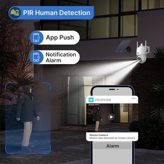 Detalle de Hiseeu Telecamera Wi-Fi 2K PTZ 360°