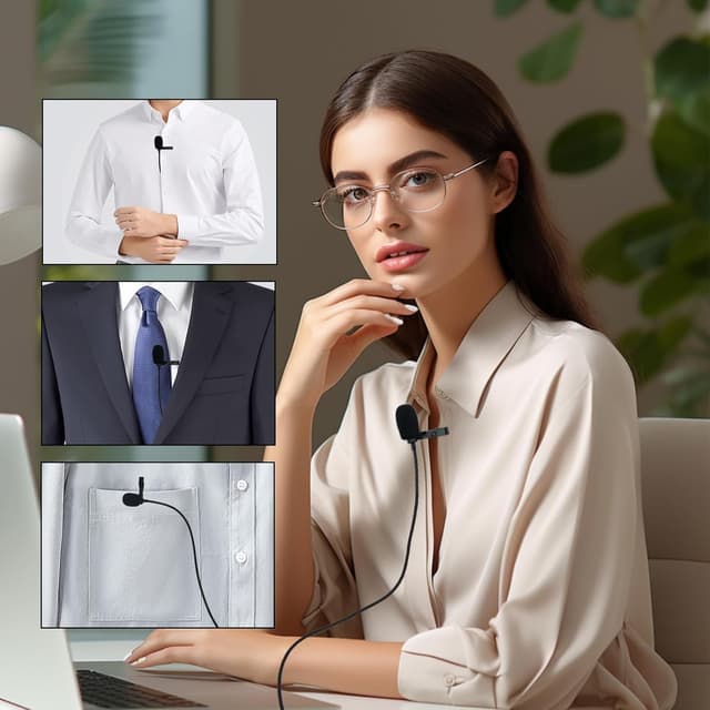 Detalle 2 de SPTSSWET 2-pack Lavalier Microphone for 3.5mm TRS wireless systems (omnidirectional wired clip-on)