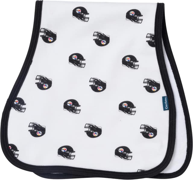 Detalle de Gerber Baby NFL Team Bandana Bibs and Burp Cloth Set