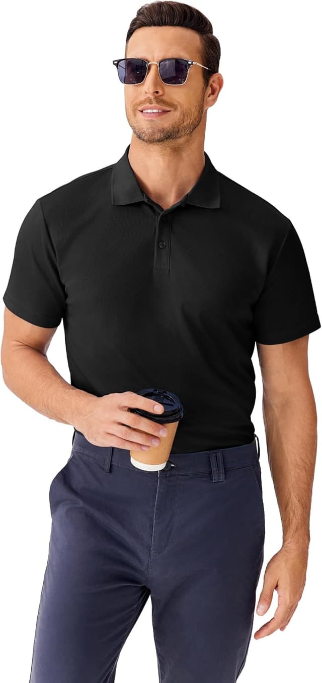 Detalle 1 de Polo sportiva traspirante a maniche corte