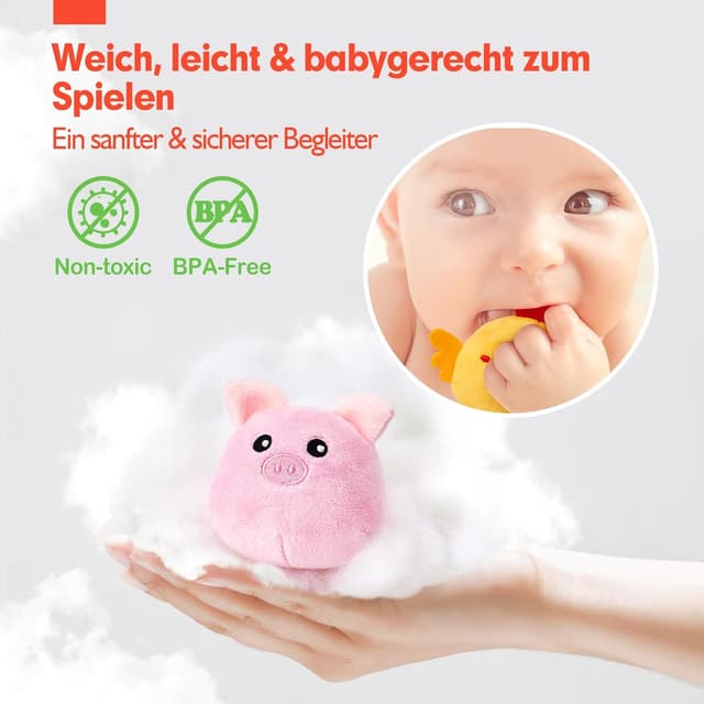 Thumbnail 6 de hahaland Baby Spielzeug Bauernhof 6 Teile