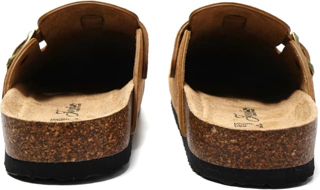 Detalle 2 de JOMIX sabots femme en daim synthétique avec boucle et semelle en liège