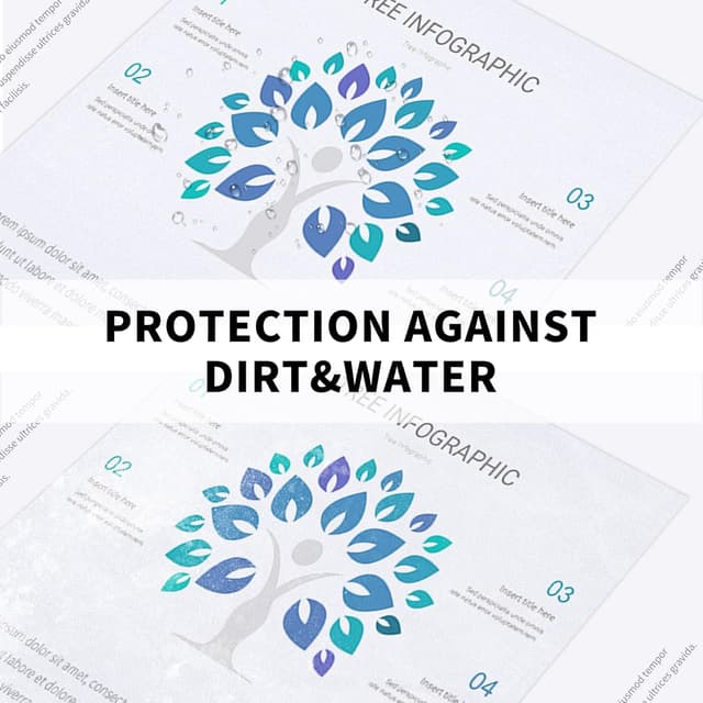 Detalle de Atoke 200-pack A4 Punched Pockets (60 micron) clear binder sleeves