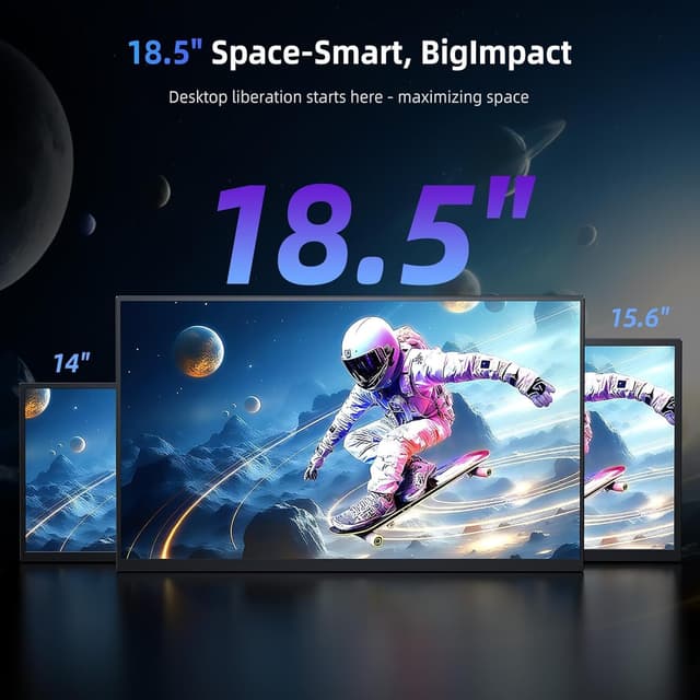 Detalle 2 de EVICIV Portable Monitor 18,5 Zoll 120Hz