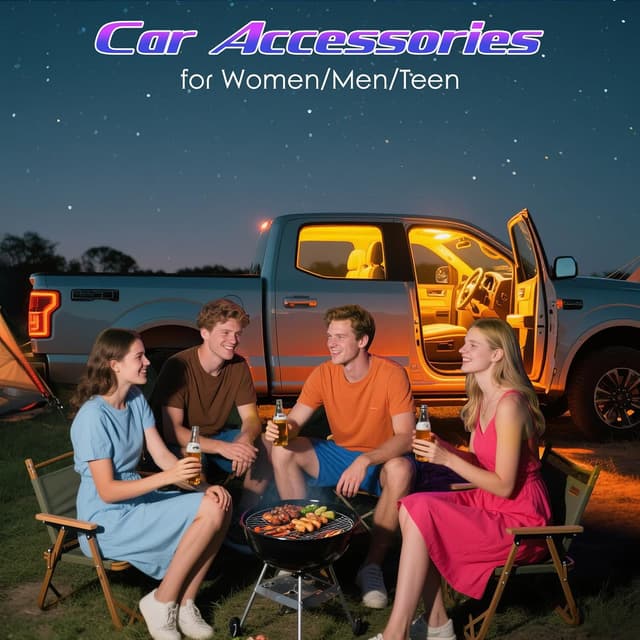 Detalle 2 de Winzwon Cadeau de Noël : ruban LED voiture intérieur 16 millions de couleurs avec contrôle APP (2)