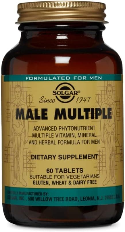 Detalle de Solgar Male Múltiple (111724) - Suplemento Vital para Hombres 💪