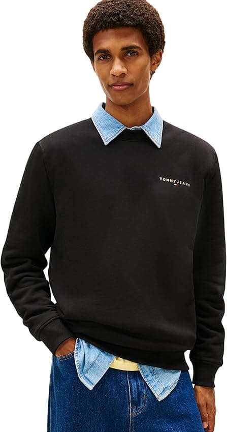 Detalle 2 de Tommy Jeans TJM Reg Linear Crew Sudadera XS