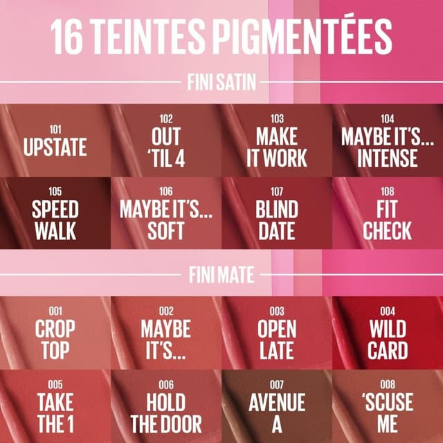 Detalle 2 de Maybelline New York Rouge à Lèvres Sérum Maybelline Serum Lipstick Teinte 001 Crop Top (fini mat)