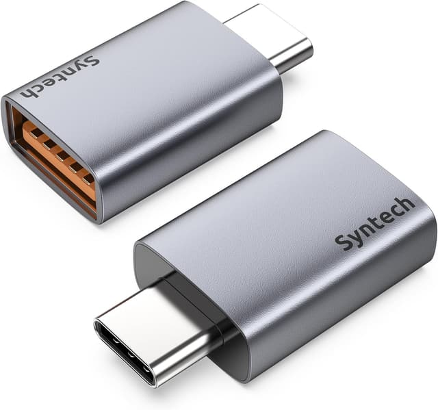 Detalle de Syntech Adaptateur USB-C vers USB 3.2 Gen 2 (pack de 2) 10 Gbit/s, Type-C mâle vers USB-A femelle