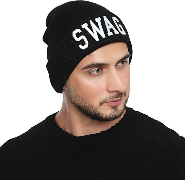 Detalle de DonDon beanie uomo invernale nero Statement