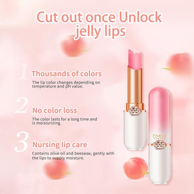 Detalle de Qwesure Xixi Magic Rouge à lèvres Color Change 02 : hydratant et changeant de couleur selon la température