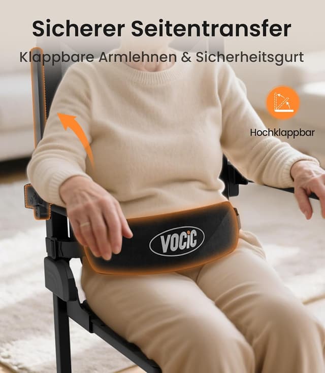 Detalle 2 de VOCIC Elektrischer Aufstehsessel AX25 – Aufstehhilfe vom Boden, bis 160 kg, leicht & mobil