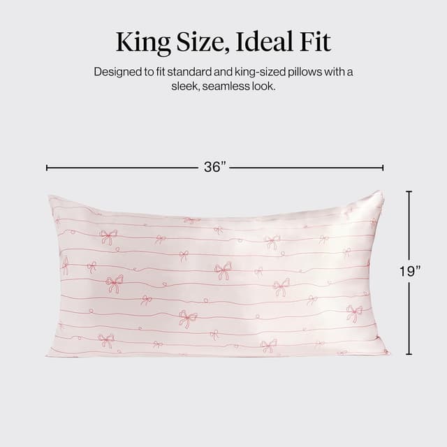Detalle de Kitsch Satin Pillowcase 19x36 zipper