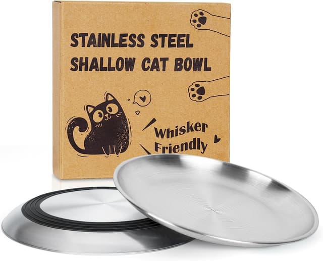 Detalle de Supet Cat Food Bowls 2-Pack Whisker Friendly