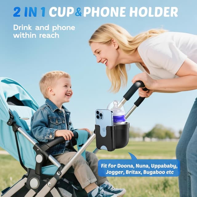 Thumbnail 1 de Guiseapue Pram Cup Holder universal cup and phone organiser 🚼
