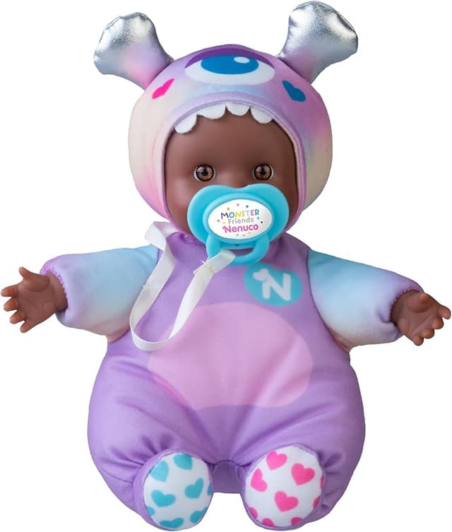 Detalle de Nenuco Monster Friends Purple, muñeco 15 cm