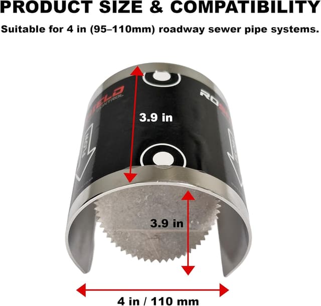 Thumbnail 3 de Roshield Rat Drain Guard 4" stainless steel drain protector 🛠