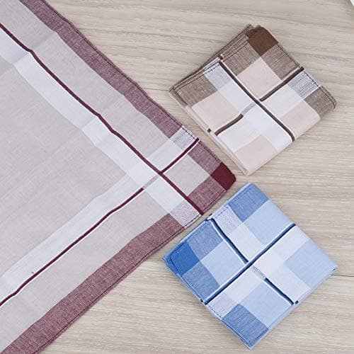 Thumbnail 4 de HOULIFE mouchoirs en coton, rayures, 6 pièces ⚙