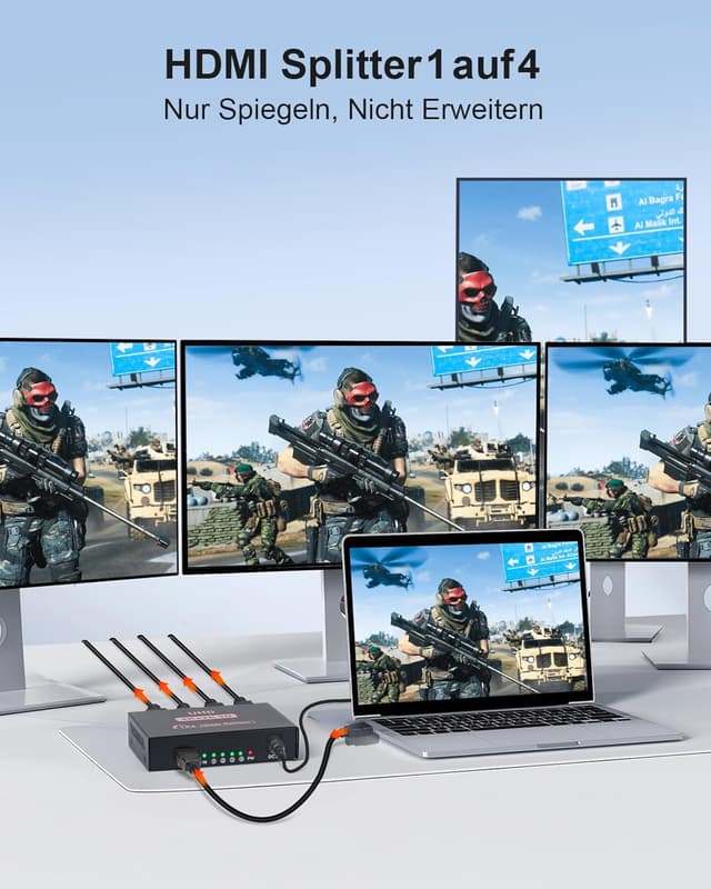 Thumbnail 1 de L'Puluva HDMI Splitter 4 Ausgänge