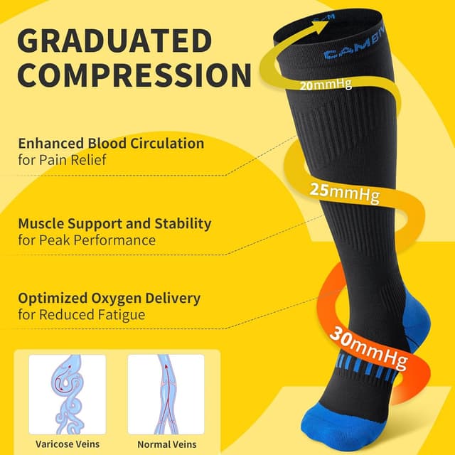 Thumbnail 1 de CAMBIVO Medias de Compresión 20-30 mmHg 2 pares