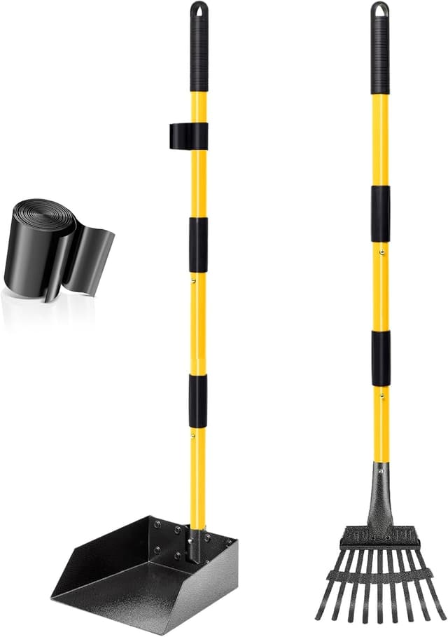 Detalle de CJYMMFAN Paletta per escrementi con manico lungo 🐾