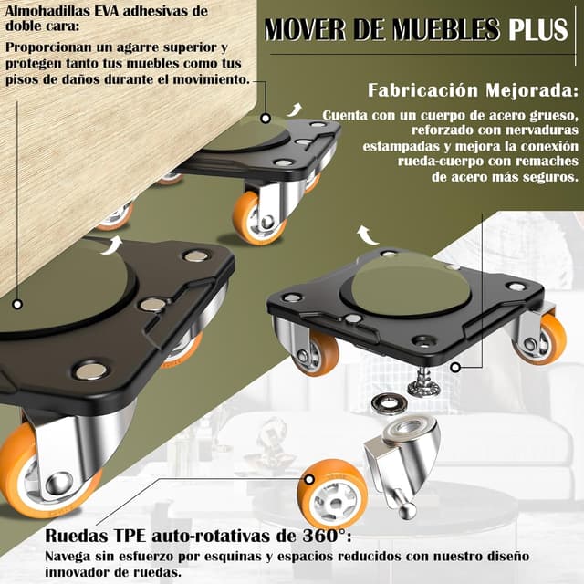 Thumbnail 1 de ONEON Mover de Muebles Plus 125 kg
