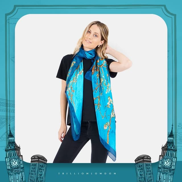 Thumbnail 5 de Trillion London Spring Silk Scarf