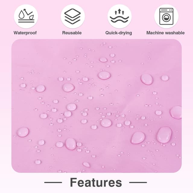 Detalle 2 de OTraki Wet Bags (2-pack) Waterproof Wet Dry Bag 40x50cm for Swimwear, Gym & Nappies (Pink & Green)