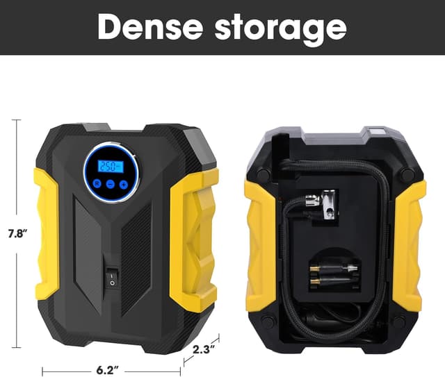 Thumbnail 2 de Digital Air Compressor Portable Tire Inflator 12V