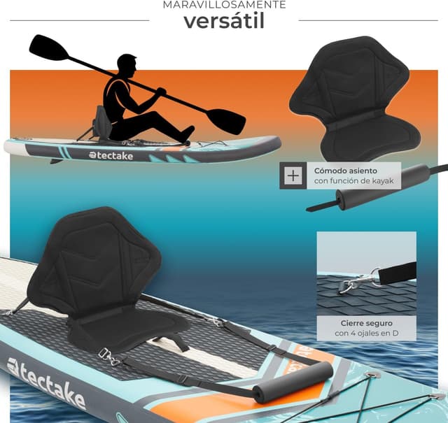 Thumbnail 6 de tectake® Tabla de Paddle Surf Hinchable 200 kg