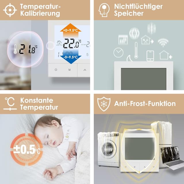 Thumbnail 6 de Beok TDS72-WP Thermostat 230 V für Fußbodenheizung