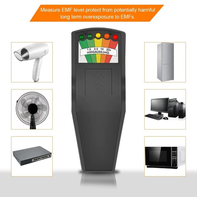 Detalle 1 de AceFox EMF Meter 5 LED detector