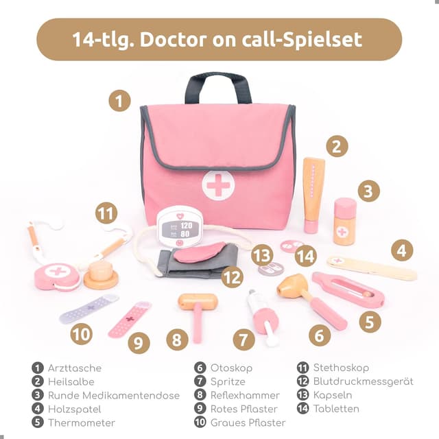 Detalle 2 de UMU Mini Arztkoffer 14-teilig 🩺