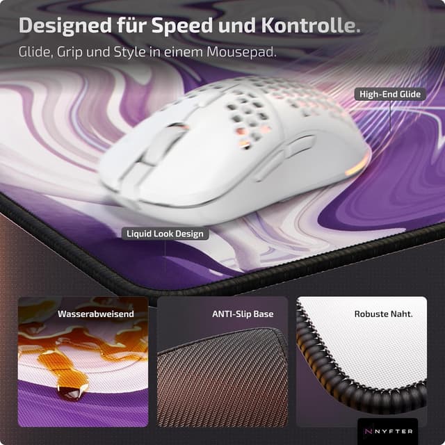 Thumbnail 2 de Nyfter Nyfpad XXL Gaming Mauspad 900Ă500 mm đ±