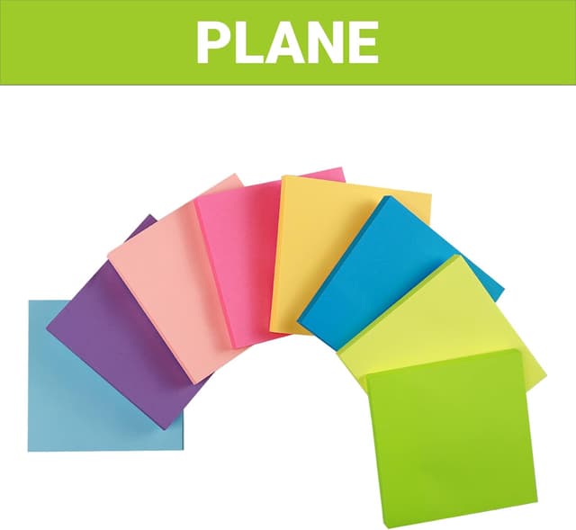 Detalle de KIFZM 3x3 in Bright Sticky Notes, 80 Sheets 📝