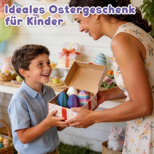 Thumbnail 5 de zhancydeal 4er Set Miniatur Dracheneier 13 cm 🐲