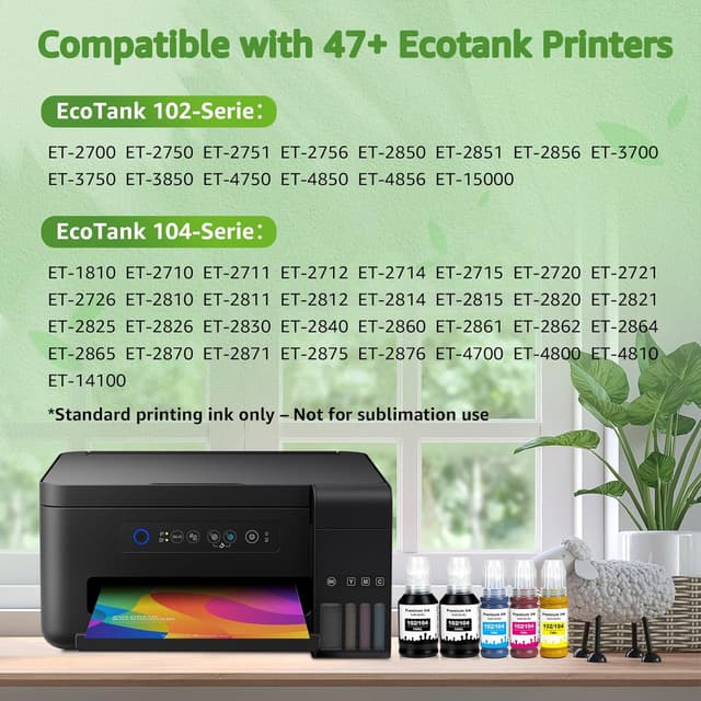 Thumbnail 1 de GREENSKY 102/104 Tinta Colorante para Epson EcoTank 🖍