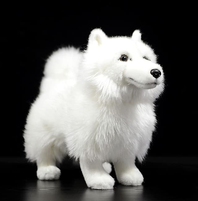Detalle 2 de lilizzhoumax Samoyed plush dog 32 cm