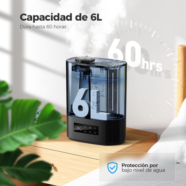 Detalle 2 de AROEVE Humidificador 6L 3 en 1