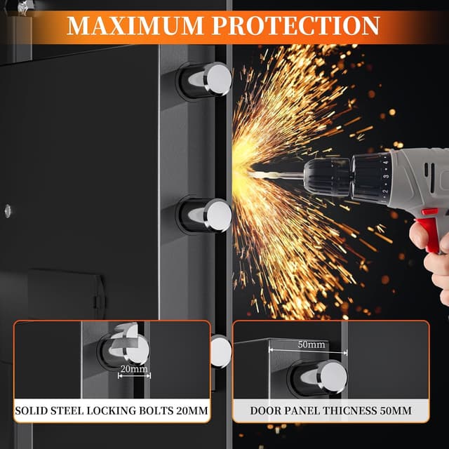 Thumbnail 5 de WASJOYE Cassaforte e Serratura 31L