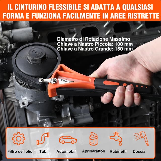 Thumbnail 4 de ValueMax Chiave a cinghia regolabile 100 mm e 150 mm