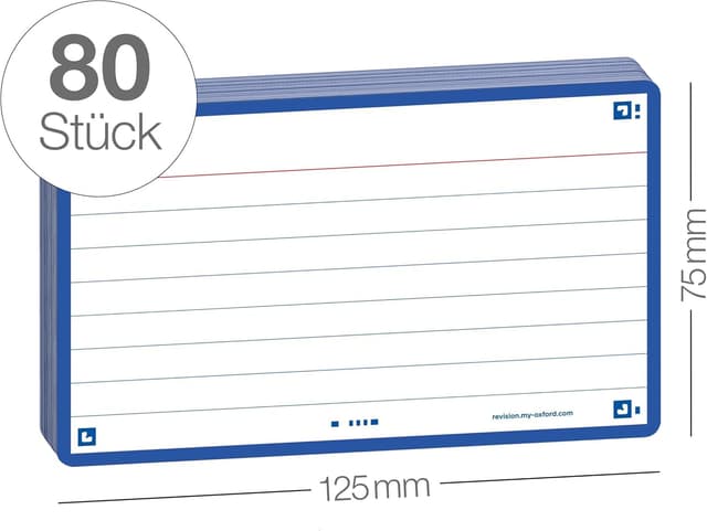 Detalle 2 de Oxford Flash 2.0 80 fiches Bristol Bleu