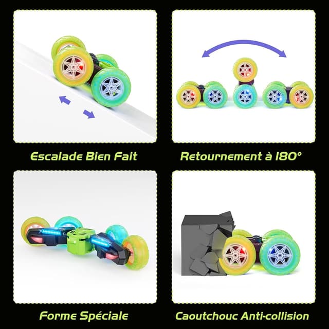 Thumbnail 4 de Amicool Voiture Télécommandée Vert 4WD