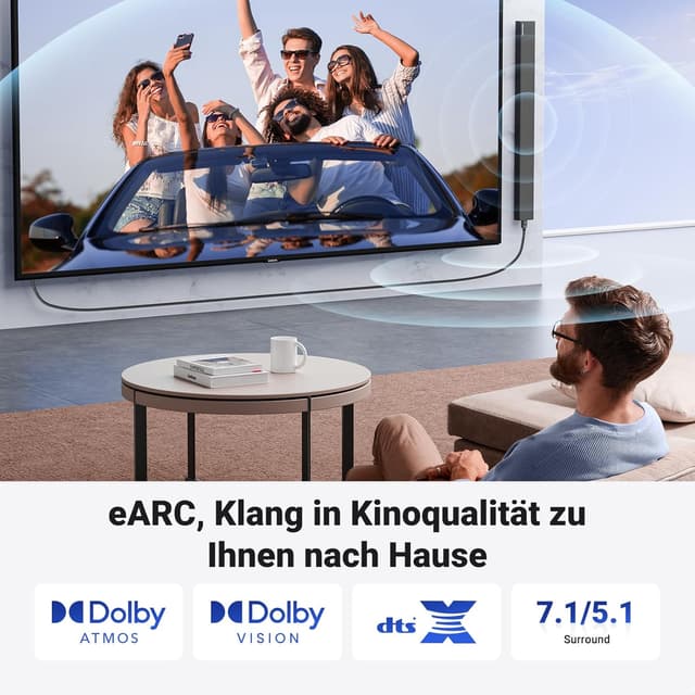 Detalle 2 de UGREEN HDMI 2.1 Kabel 2 m — 48 Gbit/s