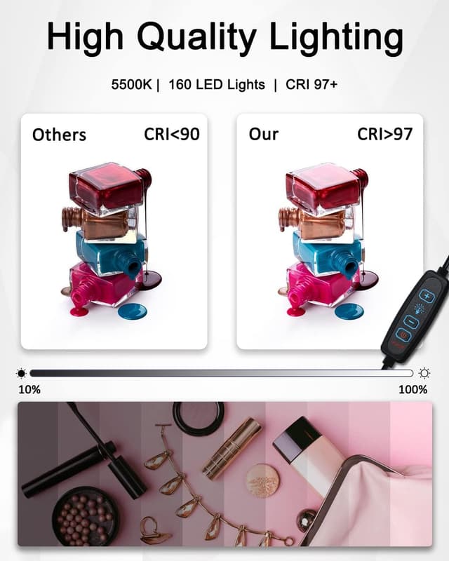 Thumbnail 1 de DUCLUS Fotobox 40×40 cm Fotostudio mit 160 LEDs