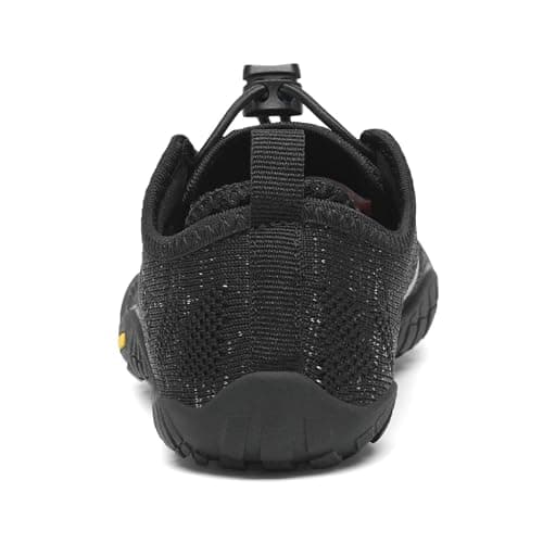 Detalle de SAGUARO Barefoot zapatillas minimalistas de trail para niños y niñas (negro, talla 35 EU)