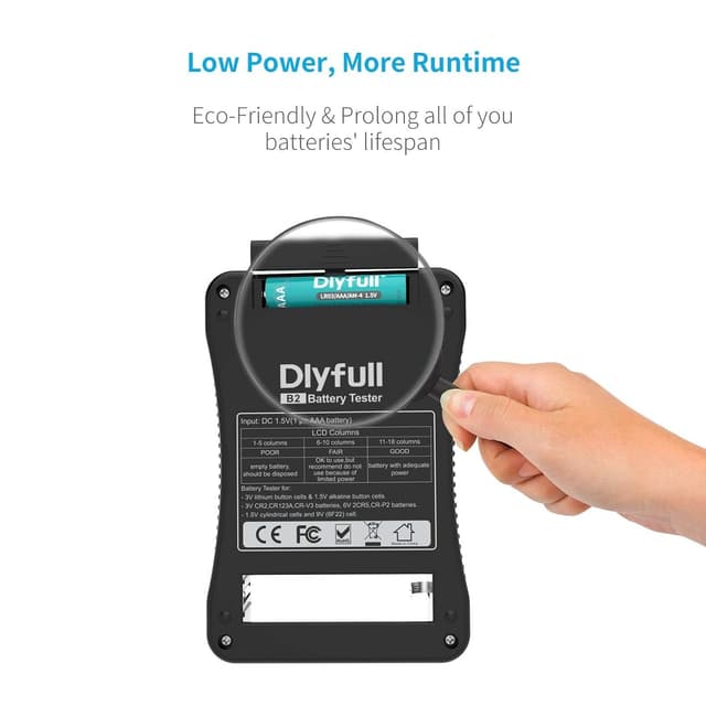 Thumbnail 4 de Dlyfull Battery Tester LCD for AA AAA 1.5V