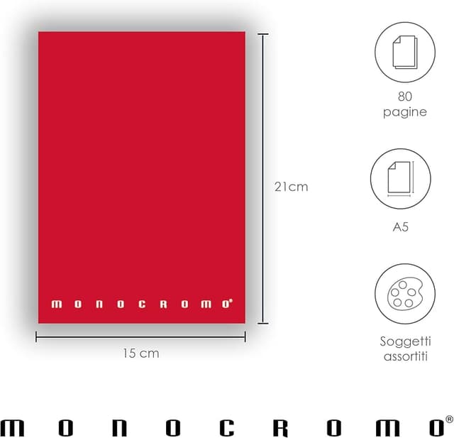 Thumbnail 6 de Pigna Cuaderno Maxi Monocromo El Original A4, 80 páginas